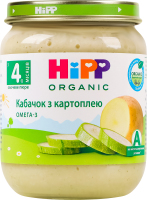 Пюре овочеве для дітей від 4міс Кабачок з картоплею Organic Hipp с/б 125г
