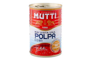 Томаты тонко нарезанные пастеризованные Polpa Mutti ж/б 400г