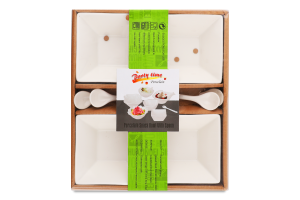 Набір Піала кераміка 4шт+Ложечка кераміка 4шт