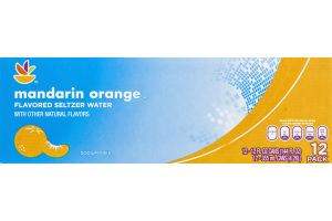 Ahold Mandarin Orange Seltzer Water - 12 CT