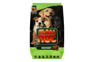 Корм сухий повнораціонний для цуценят Юніор Пан Пес м/у 10кг