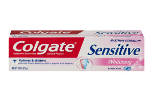 Colgate Sensitive Whitening Toothpaste Fresh Mint