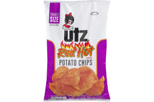 Utz Red Hot Potato Chips Family Size