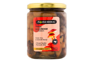 Гриби маслюки мариновані стерилізовані Полісянка с/б 520г