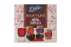 Конфеты шоколадные бочонки со вкусом ликера Soplica E.Wedel к/у 200г