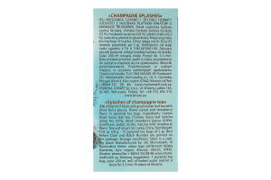 Бленд чаю чорного та зеленого листового з ягодами пелюстками та ароматом суниці Бризки шампанського Lovare к/у 15х2г