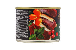 Корм консервований для дорослих котів Duck Gourmand Savory з/б 200г