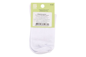 Шкарпетки дит Premier socks ажур серед білі р18-20