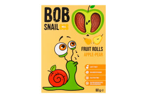 Конфеты фруктовые натуральные Яблоко-груша Roll Bob Snail к/у 60г