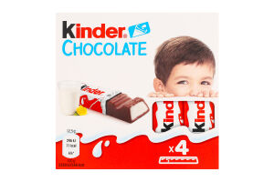 Шоколад молочный с молочной начинкой Chocolate Kinder к/у 4х12.5г