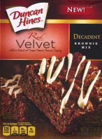 Duncan Hines Decadent Brownie Mix Red Velvet