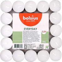 Свічки чайні білі Bolsius 50 шт*3,5 год