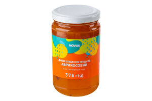 Джем плодово-ягодный пастеризованный Абрикосовый Novus с/б 375г