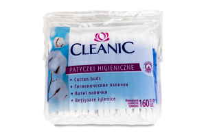 Палички Cleanic ватні 160шт х40
