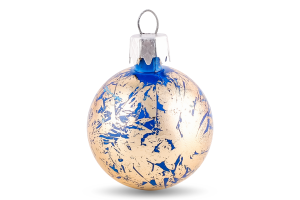 Прикраса ялинк Куля Ретро Фарба №1 пласт 40мм 3743