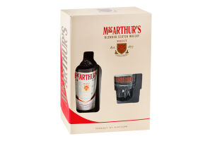 Набір Віскі 0.7л 40% + 1 склянка MacArthur's к/у