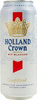 Пиво 0.5л 5% світле нефільтроване пастеризоване Wit-blanche Holland Crown з/б