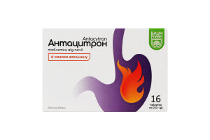 Добавка дієтична таблетки зі смаком апельсину Антацитрон Baum Pharm 16х2.5г
