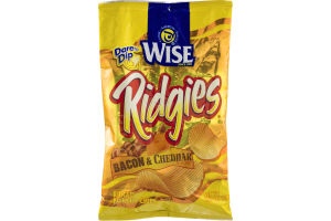 Wise Ridgies Ridged Potato Chips Bacon & Cheddar