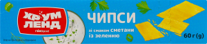 Чипси Хрум Ленд зі смаком сметани із зеленню