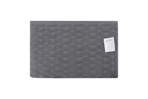 Рушник сірий махровий жакард 50*90см 500г/м2 ГМ Текстайл