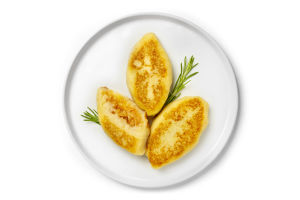 Зразы картофельные с капустой  