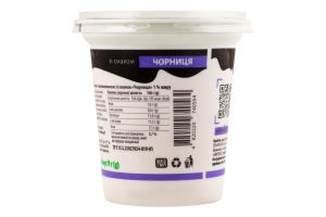 Йогурт 1% обогащенный белком с наполнителем Черника Villa Milk ст 280г