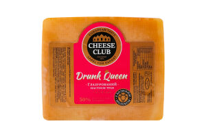 Сыр 50% твердый с козьим молоком глазированный настоем трав Drunk Queen Cheese Club кг
