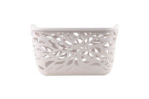 Кошик Листя сіре 29*23*15см з кришк. арт. 34788-3 И160