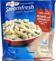Birds Eye Steamfresh Chef's Favorites Penne with Spinach & Parmesan Sauce Lightly Sauced