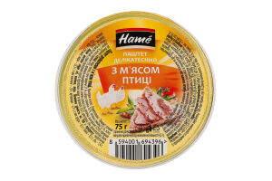 Паштет з м'ясом птиці делікатесний Hame ст 75г
