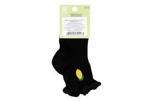 Носки детские в рубчик с рюшей и вышивкой Premier Socks 12-14