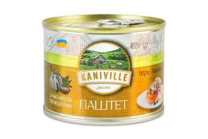 Паштет мясной с чесноком и перцами Kaniville ж/б 185г