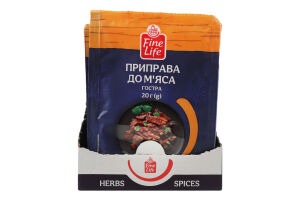 Приправа к мясу острая Fine Life м/у 20г