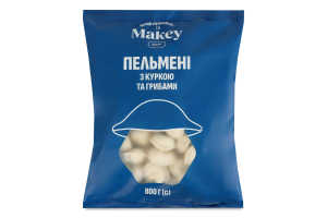 Пельмени с курицей и грибами Makey м/у 800г