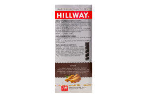Чай чорний байховий з імбирем Hillway к/у 25х1.5г