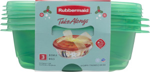 Rubbermaid Take Alongs Containers + Lids - 3 CT