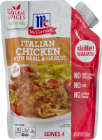 McCormick Italian Chicken with Basil & Garlic Skillet Sauce