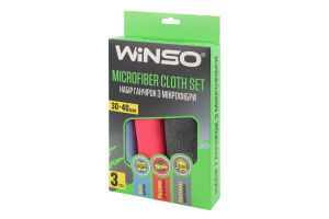 Набір ганчірок з мікрофібри 30*40см 3шт Winso