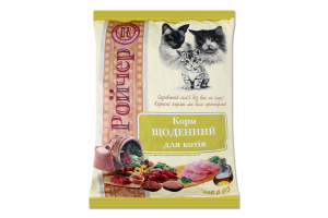 Корм сухой полнорационный для котов Ежедневный Ройчер м/у 400г