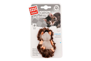 Іграшка д/котів Кетч енд Скрейч Їжачок з брязкальцем 7см ГіГві