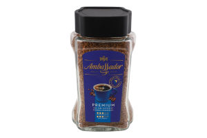Кофе натуральный растворимый сублимированный Premium Ambassador с/б 190г