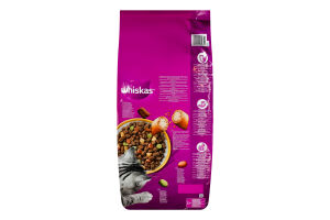 Корм сухой полнорационный для взрослых котов С курицей Whiskas кг