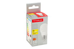 Лампа світлодіодна 6W 510lm E27 3000К №TLG4506273 Titanum 1шт