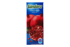 Нектар осветленный пастеризованный гранатовый Sandora т/п 200мл