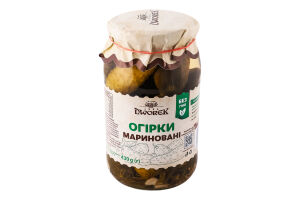 Огурцы маринованные консервированные пастеризованные Dworek с/б 860г