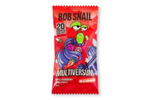 Конфеты фруктово-ягодные натуральные Яблоко-клубника Multiversum Bob Snail м/у 2x10г