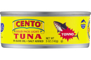Cento Solid Pack Light Tuna In Olive Oil