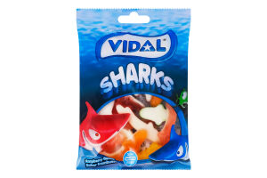 Цукерки желейні Акули Vidal м/у 90г