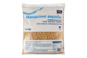 Изделия макаронные класс экстра группа B Рожки особые Aro м/у 5кг